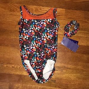 Plum Flowered Leotard